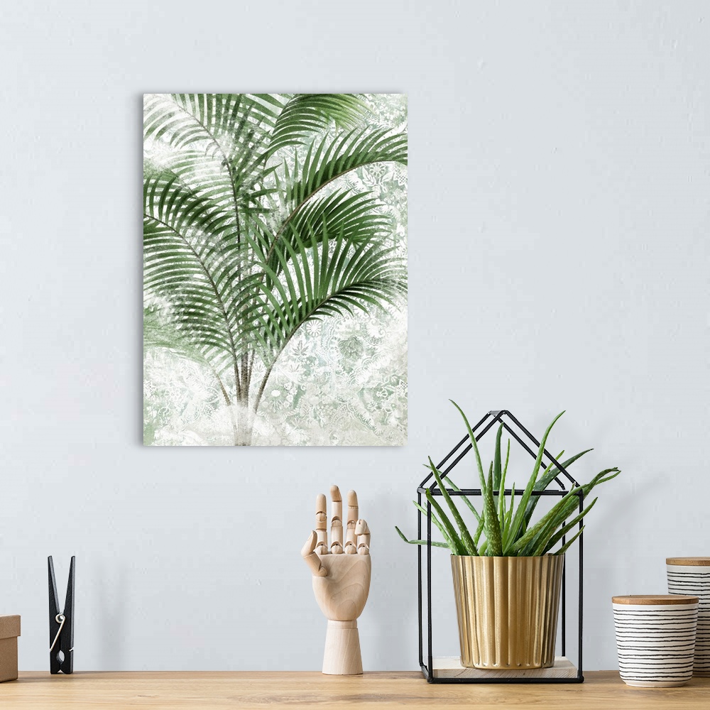 A bohemian room featuring Lace Palms IV