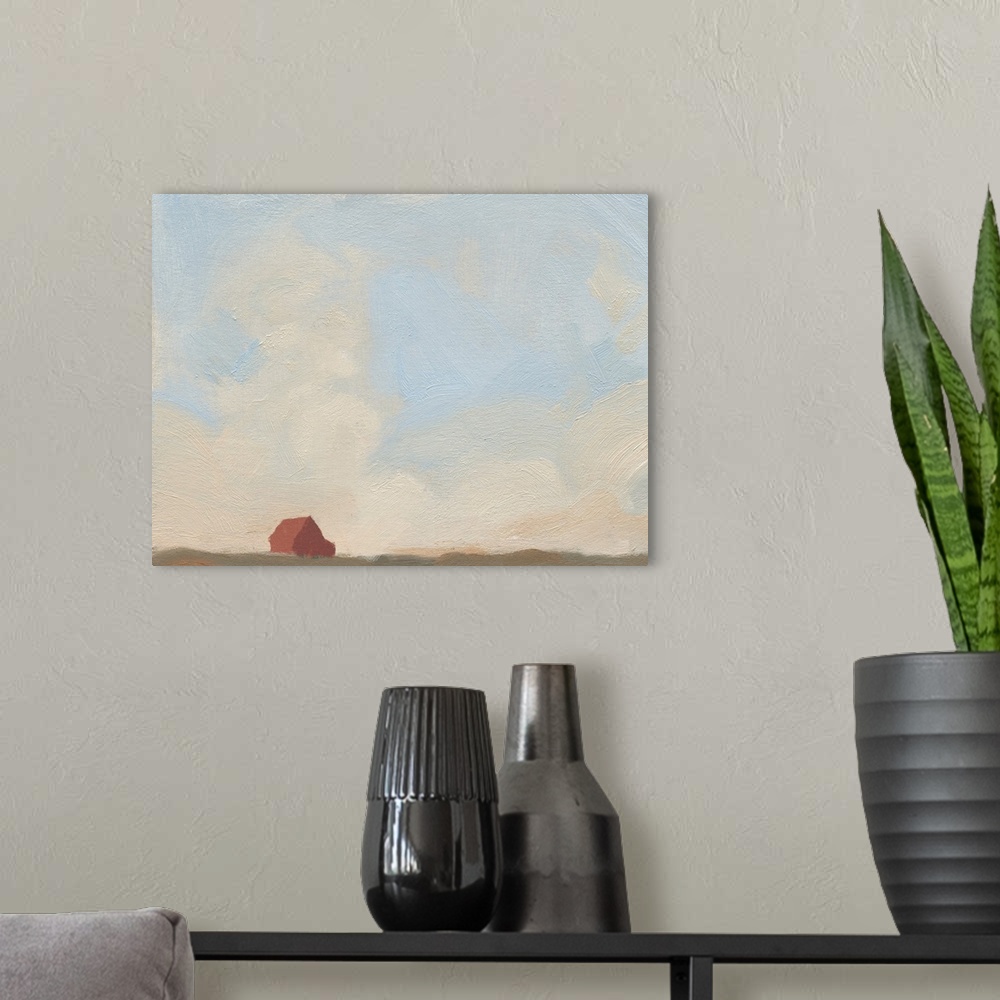 A modern room featuring Late Summer Sky I