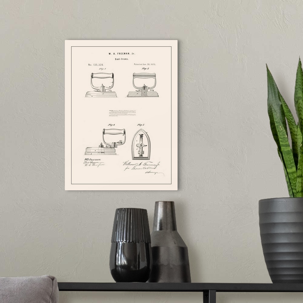 A modern room featuring Laundry Patent I