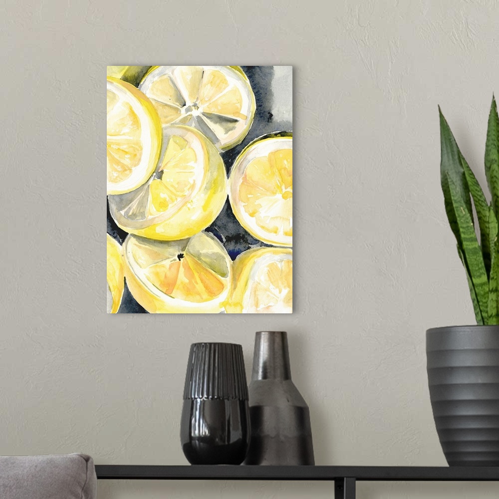 A modern room featuring Lemon Slices I