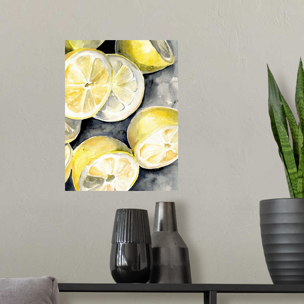A modern room featuring Lemon Slices II