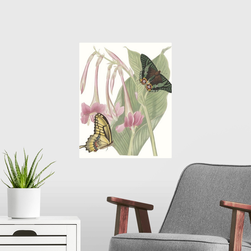 A modern room featuring Les Papillons II