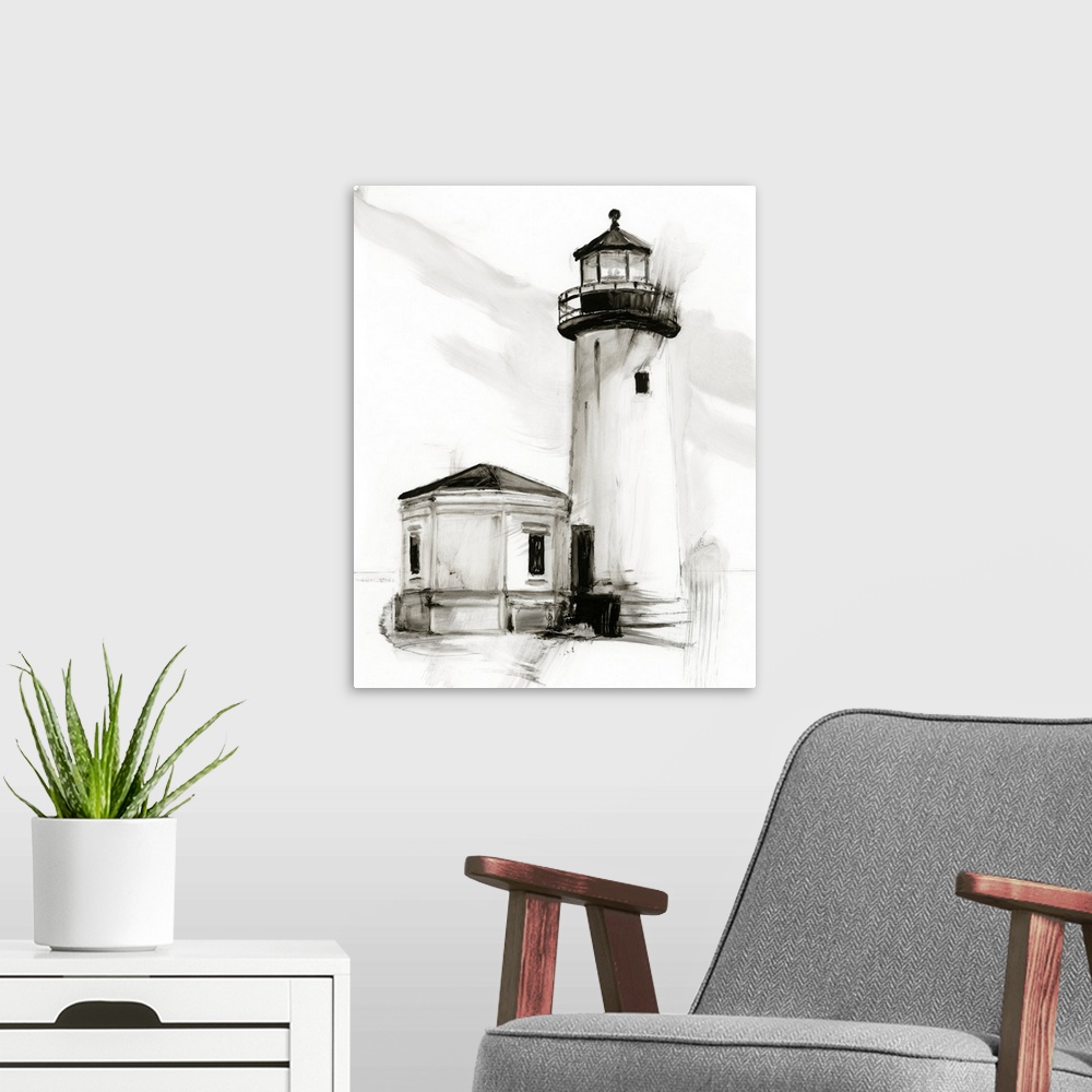 A modern room featuring Lighthouse Study II