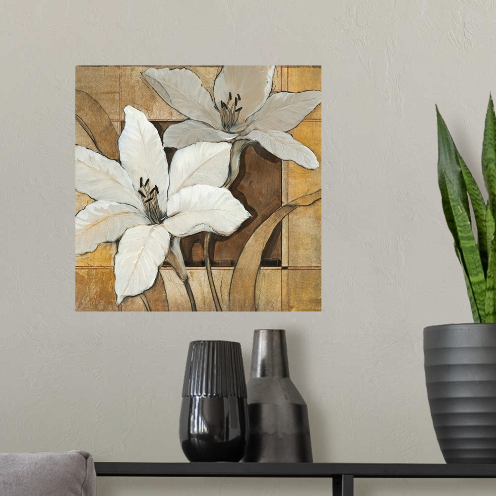 A modern room featuring Lilies II