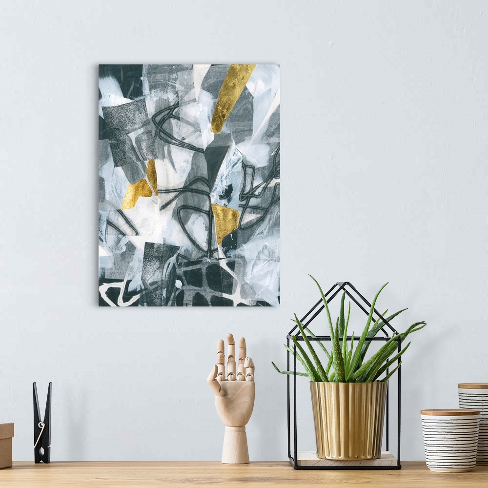 A bohemian room featuring Linear Tones IV