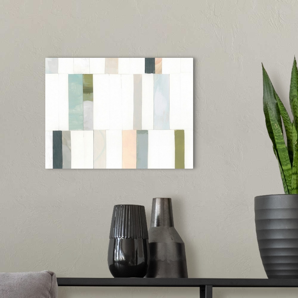 A modern room featuring Litmus Collage II