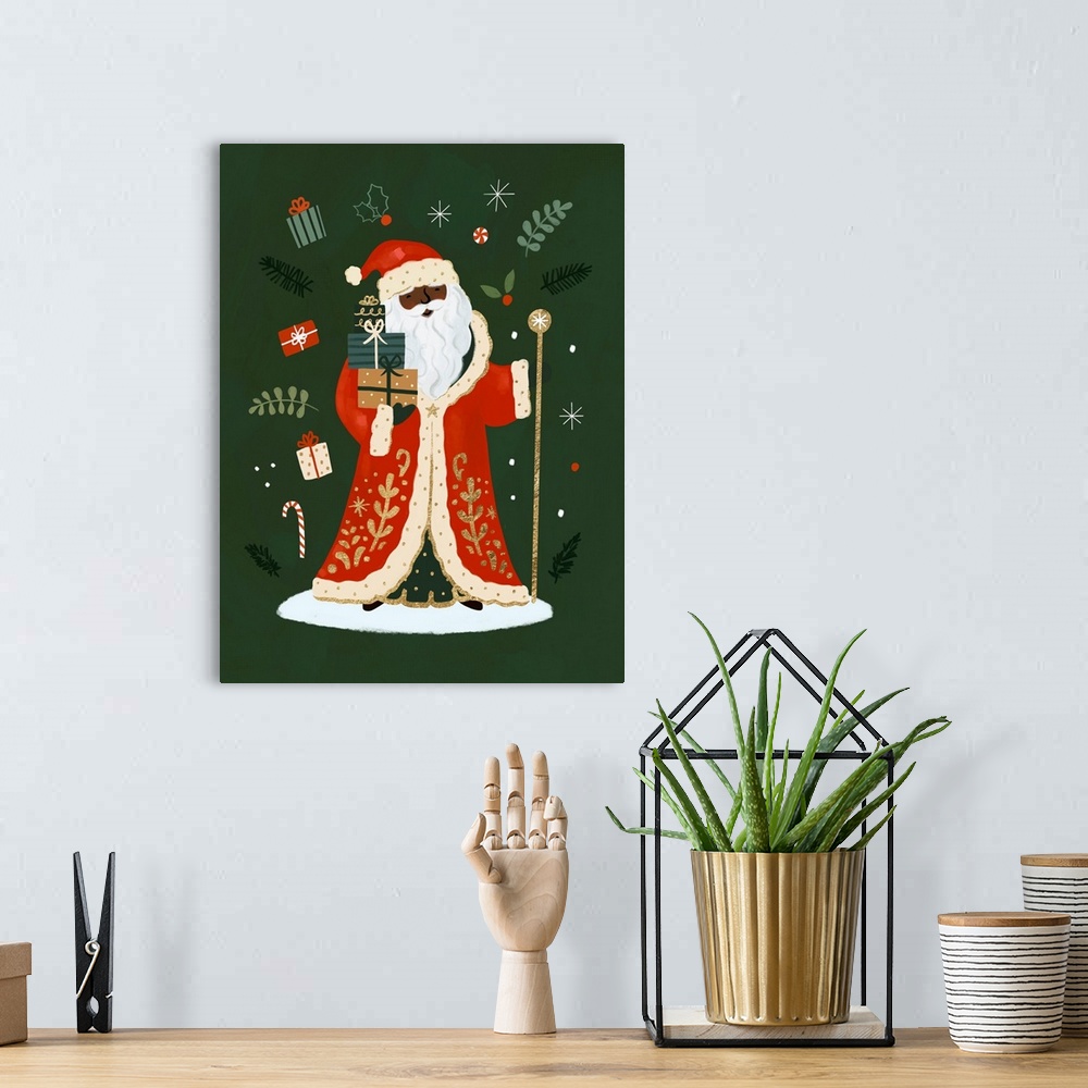 A bohemian room featuring Little St. Nick I