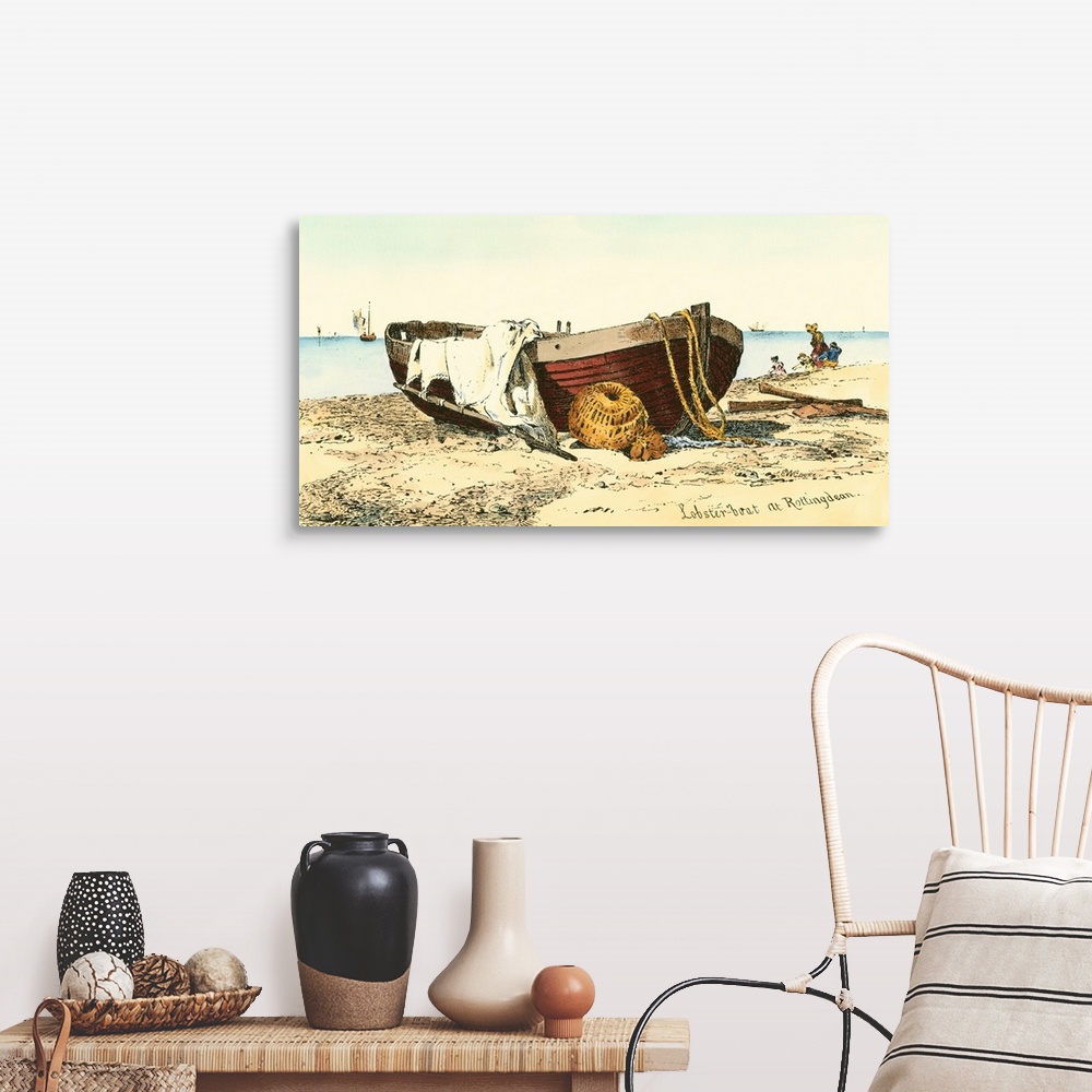 A farmhouse room featuring Lobster Boat