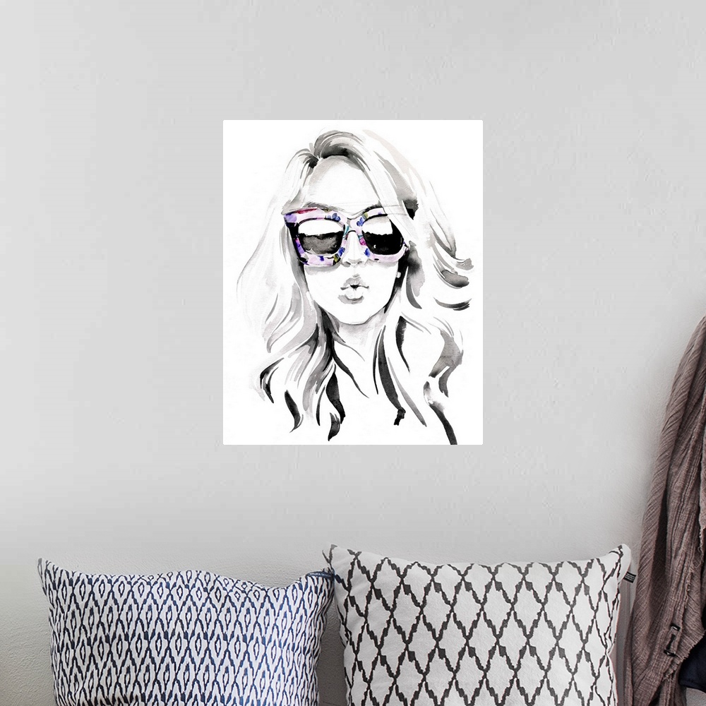 A bohemian room featuring Look Into The Sun (Glasses) I
