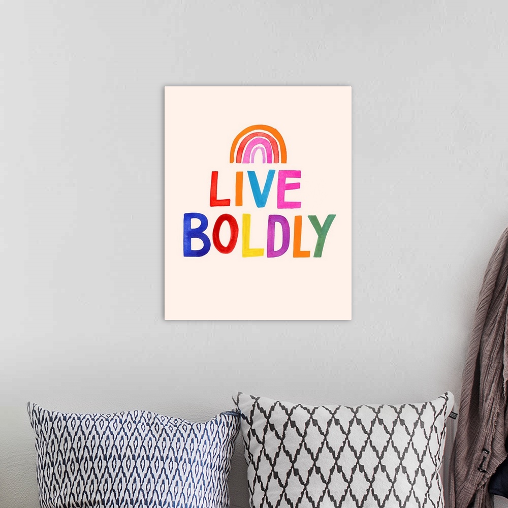 A bohemian room featuring Love Loudly I