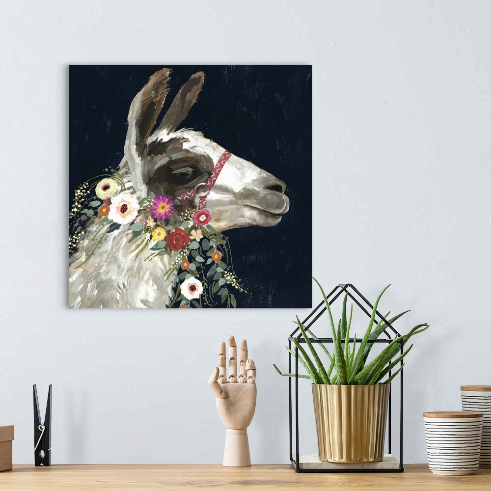 A bohemian room featuring Lovely Llama I