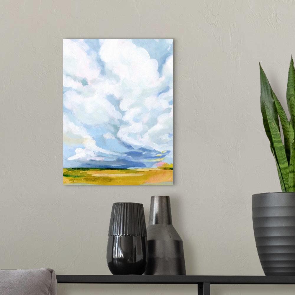 A modern room featuring Lucid Skies I