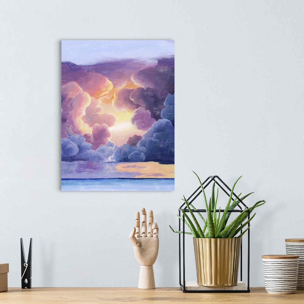 A bohemian room featuring Magnificent Sky II