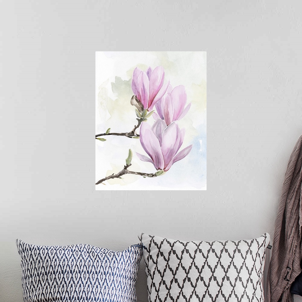 A bohemian room featuring Magnolia Blooms I