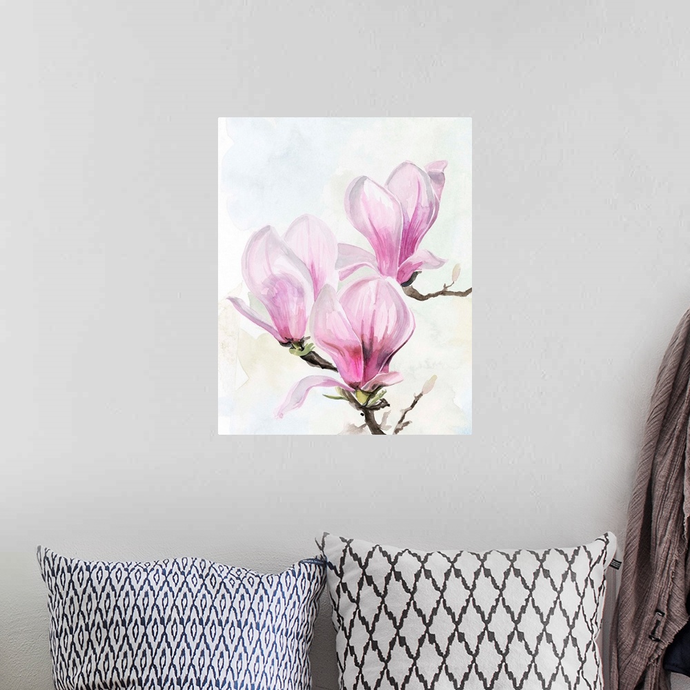 A bohemian room featuring Magnolia Blooms II