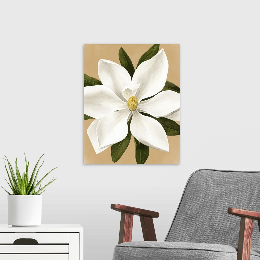 A modern room featuring Magnolia On Gold II