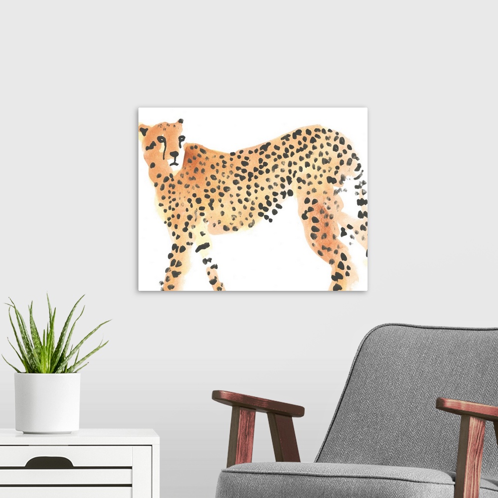 A modern room featuring Majestic Cheetah II