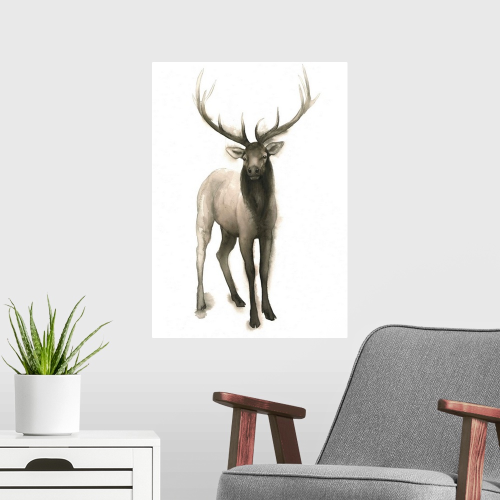 A modern room featuring Majestic Wildlife II