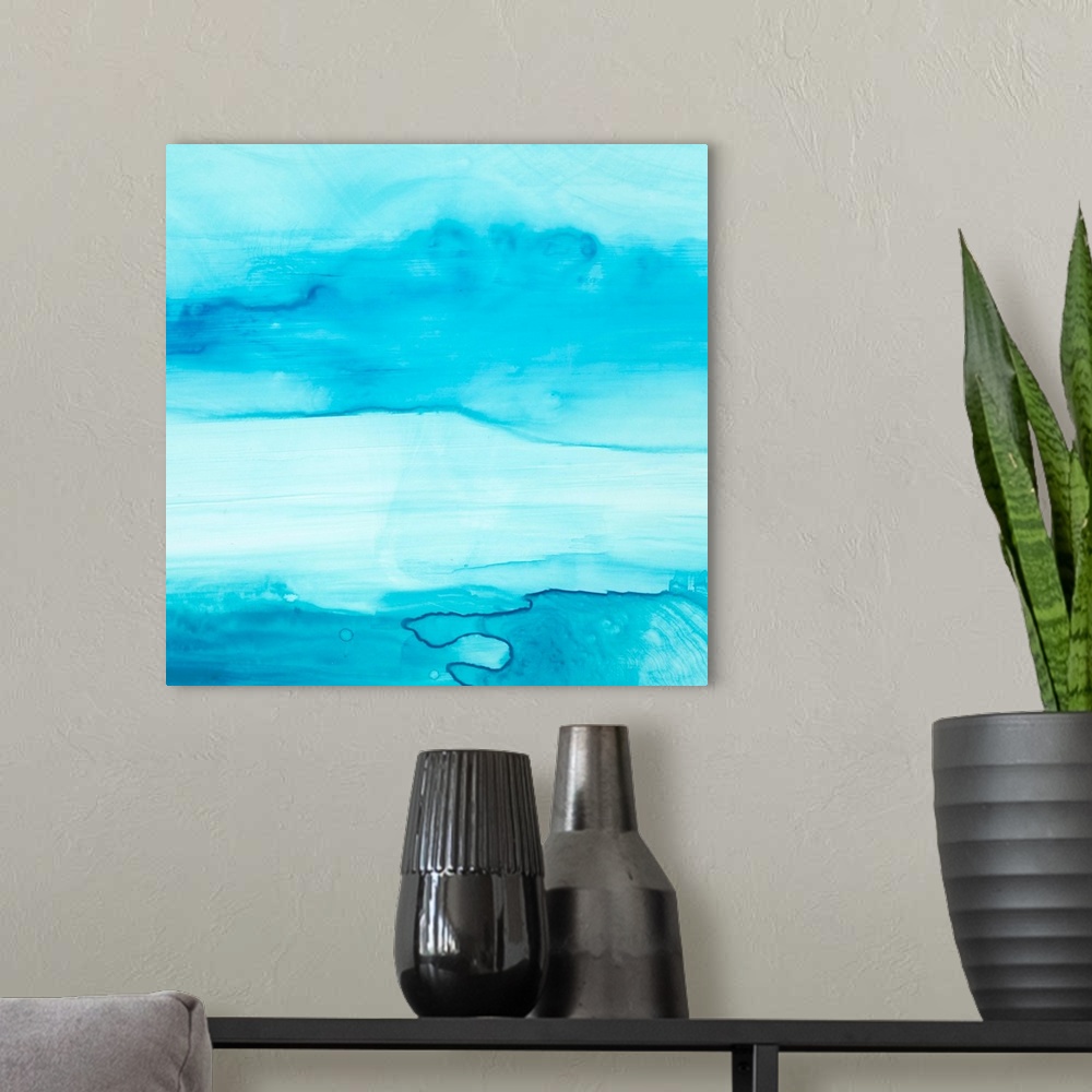 A modern room featuring Making Waves II