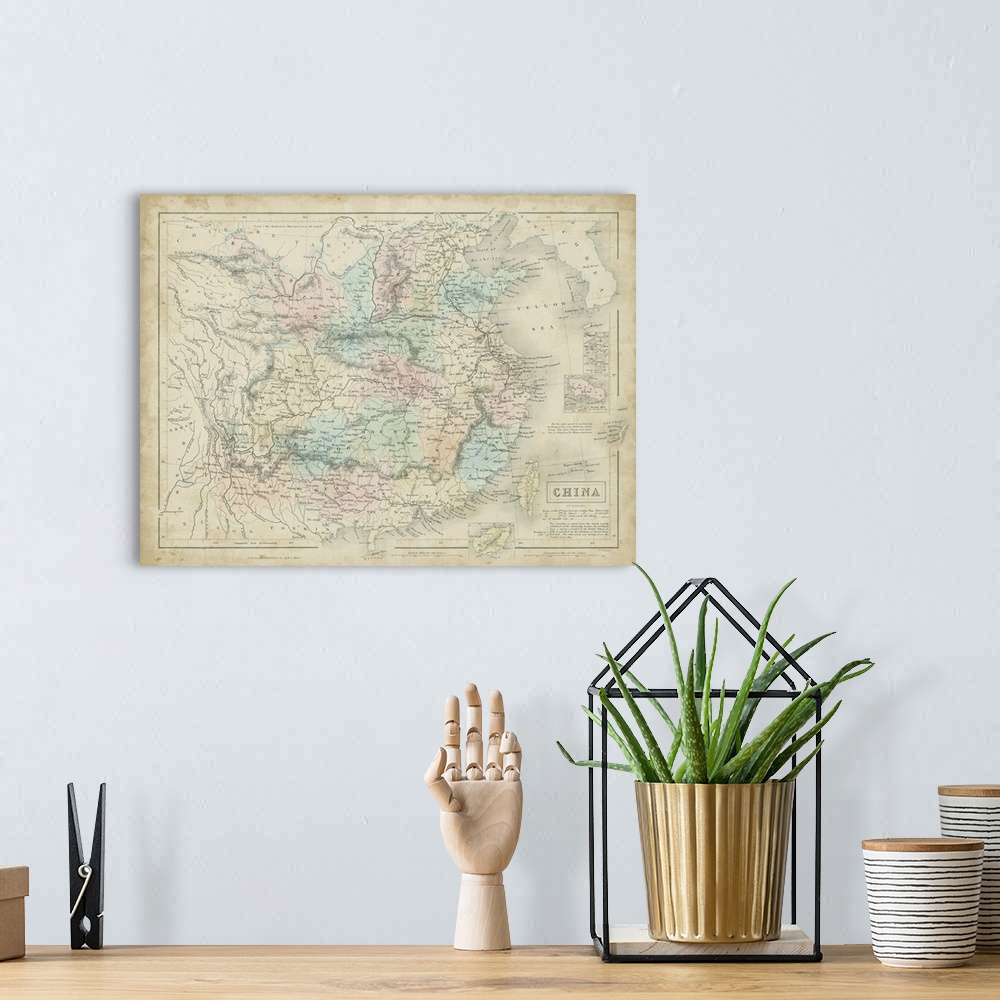 A bohemian room featuring Map of China