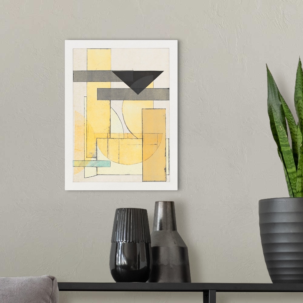 A modern room featuring Mapping Bauhaus I