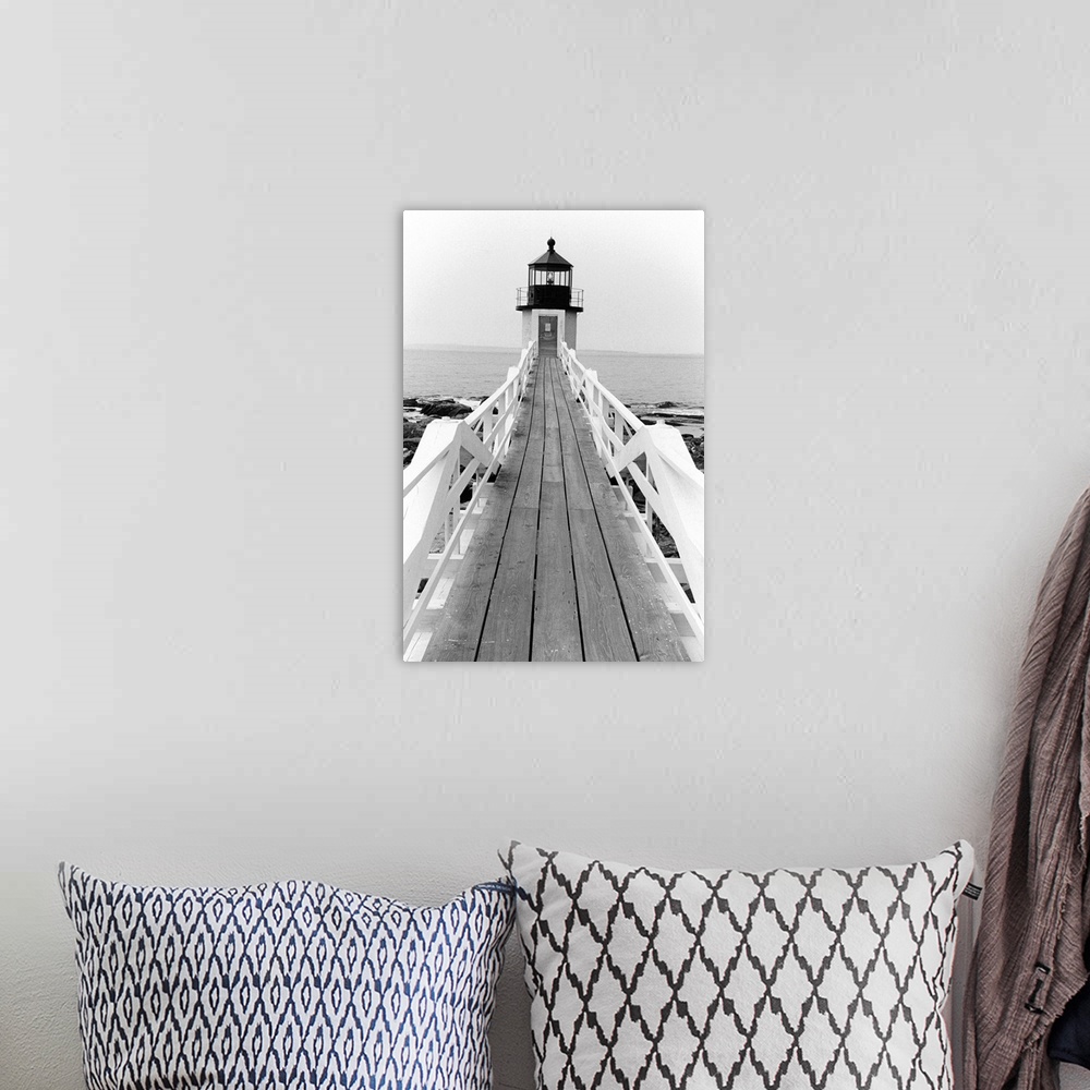 A bohemian room featuring Marshall Point Light, Maine