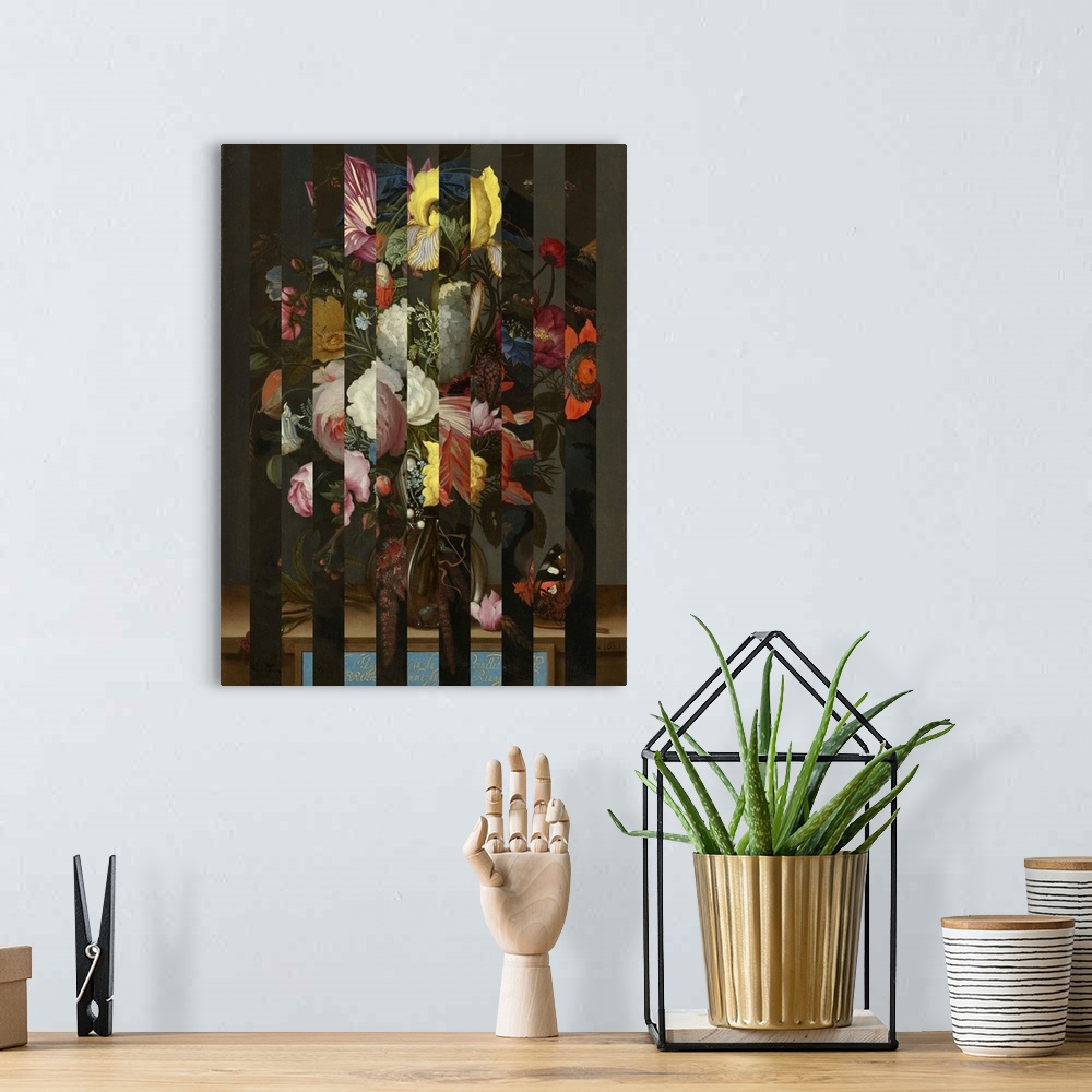 A bohemian room featuring Masked Flemish Bouquet II