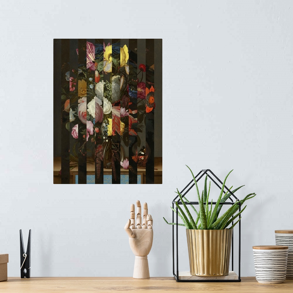 A bohemian room featuring Masked Flemish Bouquet II