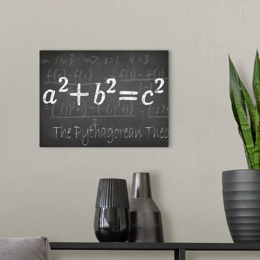 A modern room featuring Mathematical Elements IV