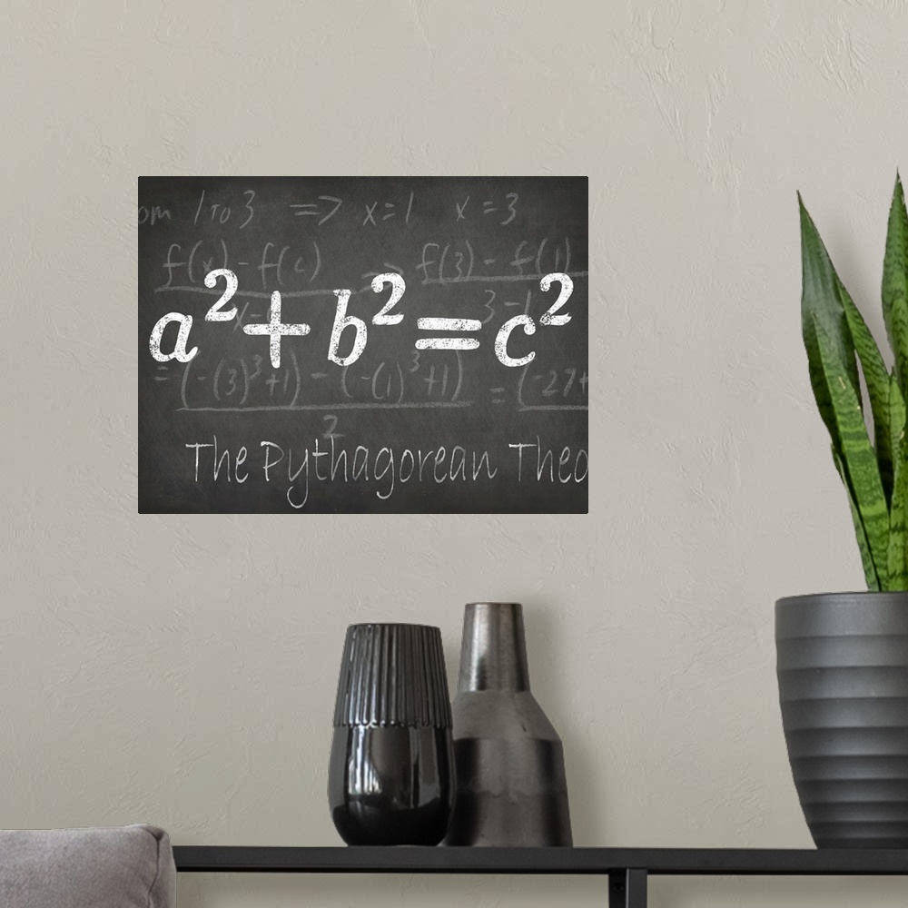 A modern room featuring Mathematical Elements IV