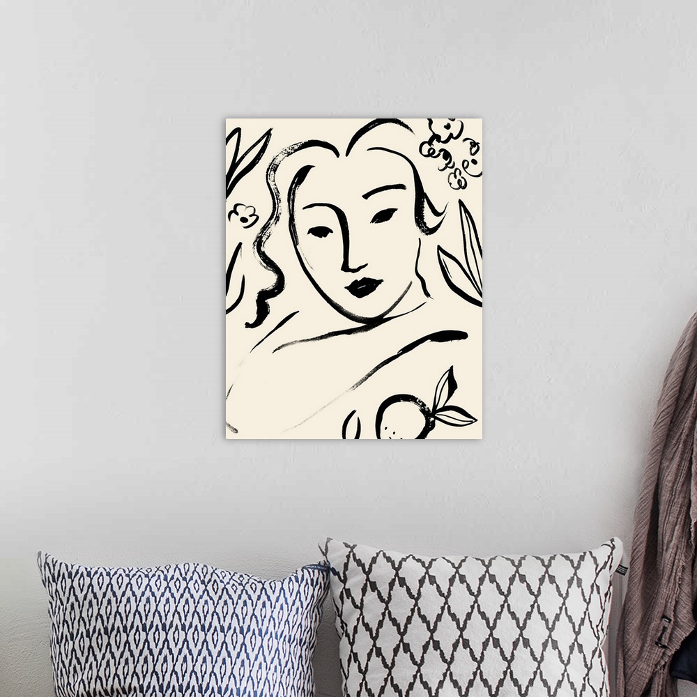 A bohemian room featuring Matisse's Muse Portrait I