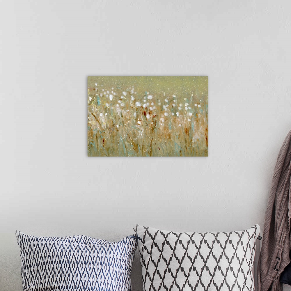 A bohemian room featuring Meadow Blossoms I