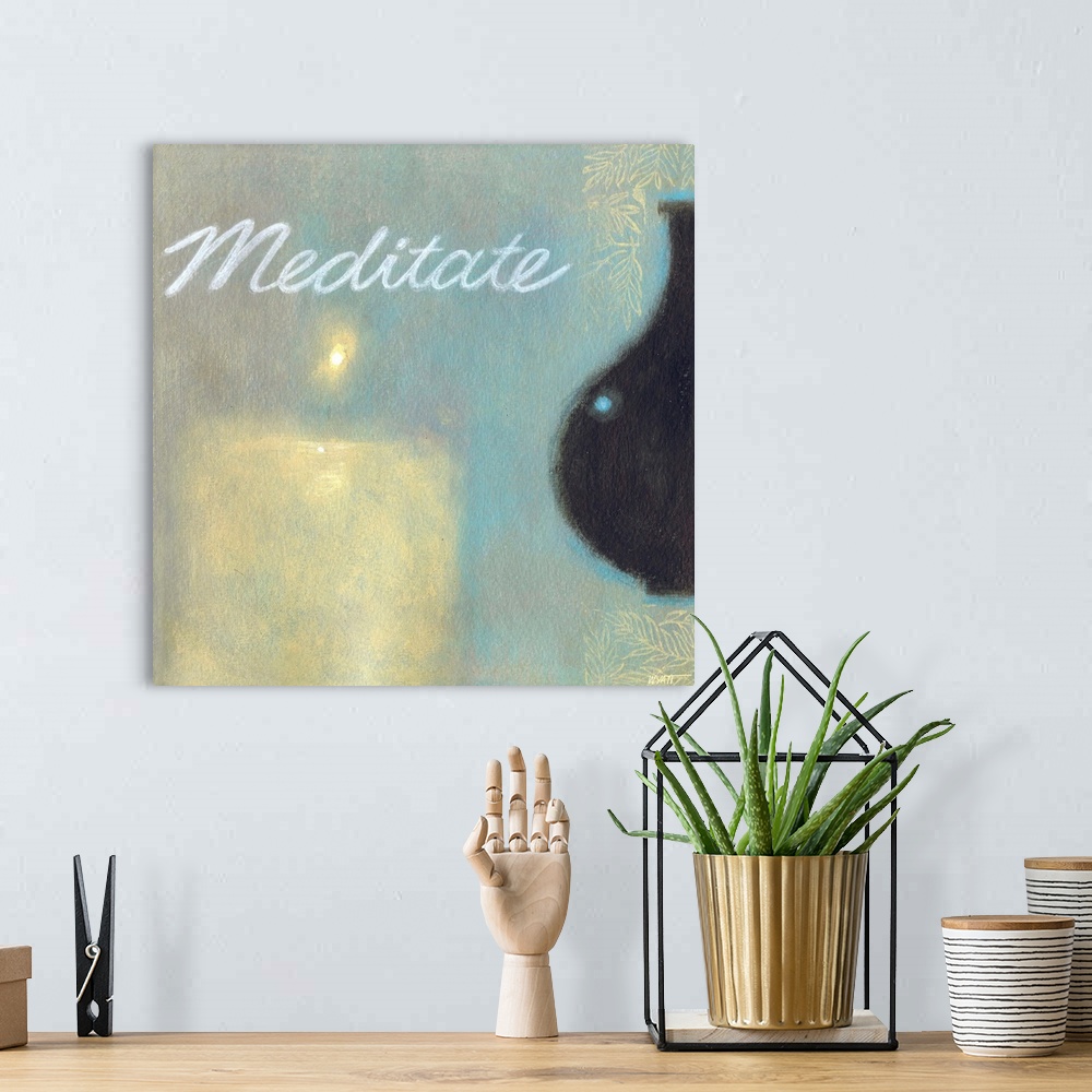 A bohemian room featuring Meditate
