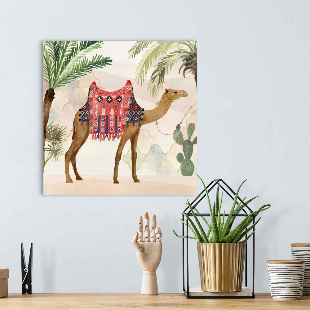 A bohemian room featuring Meet me in Marrakech I