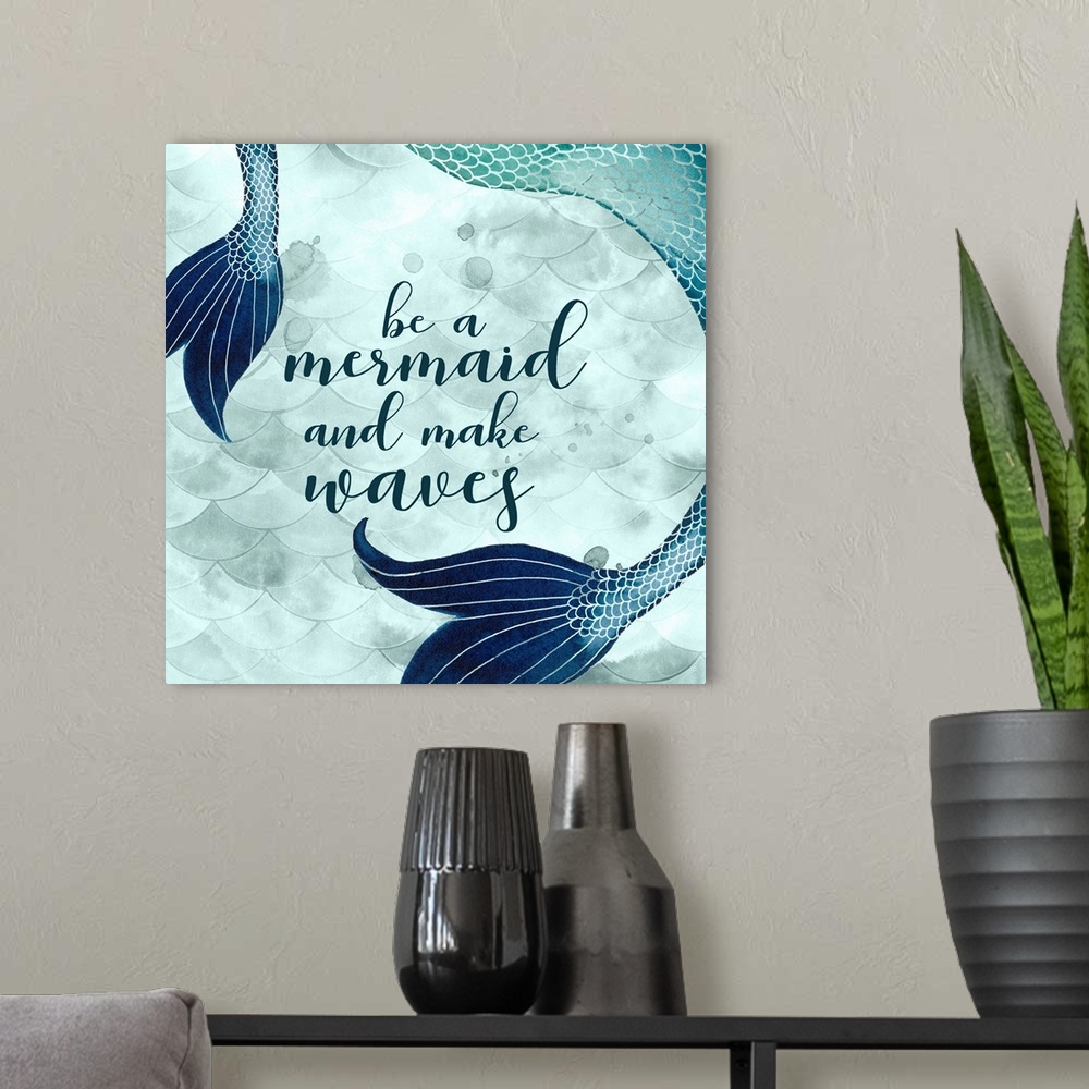 A modern room featuring Mermaid Inspirations I