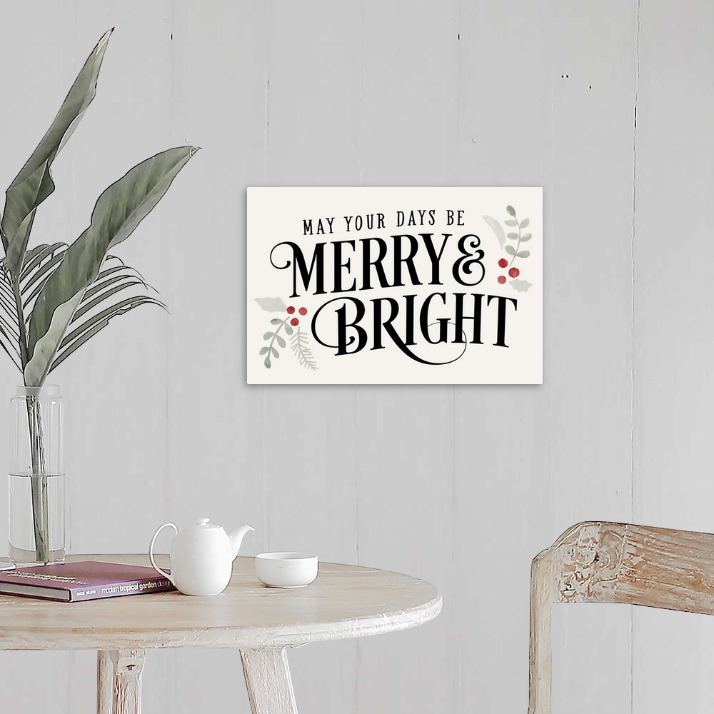 A farmhouse room featuring Merry Sentiment II