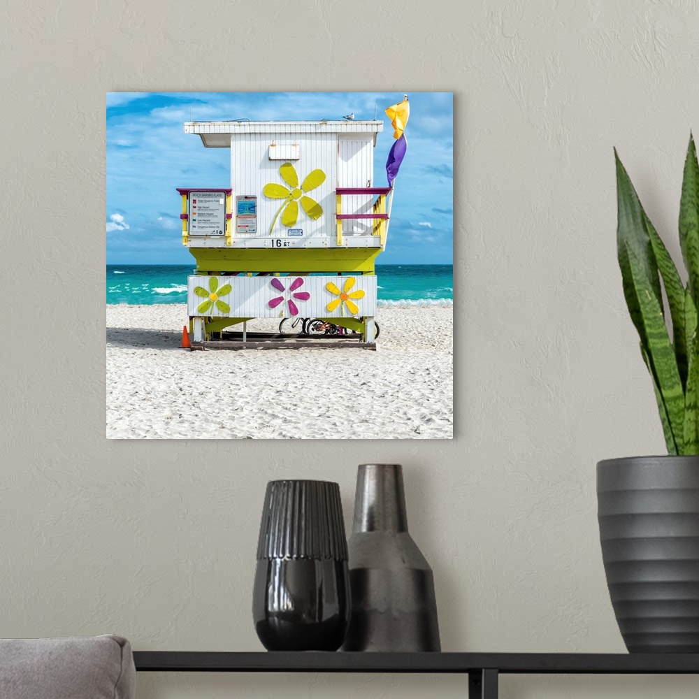 A modern room featuring Miami Beach VII