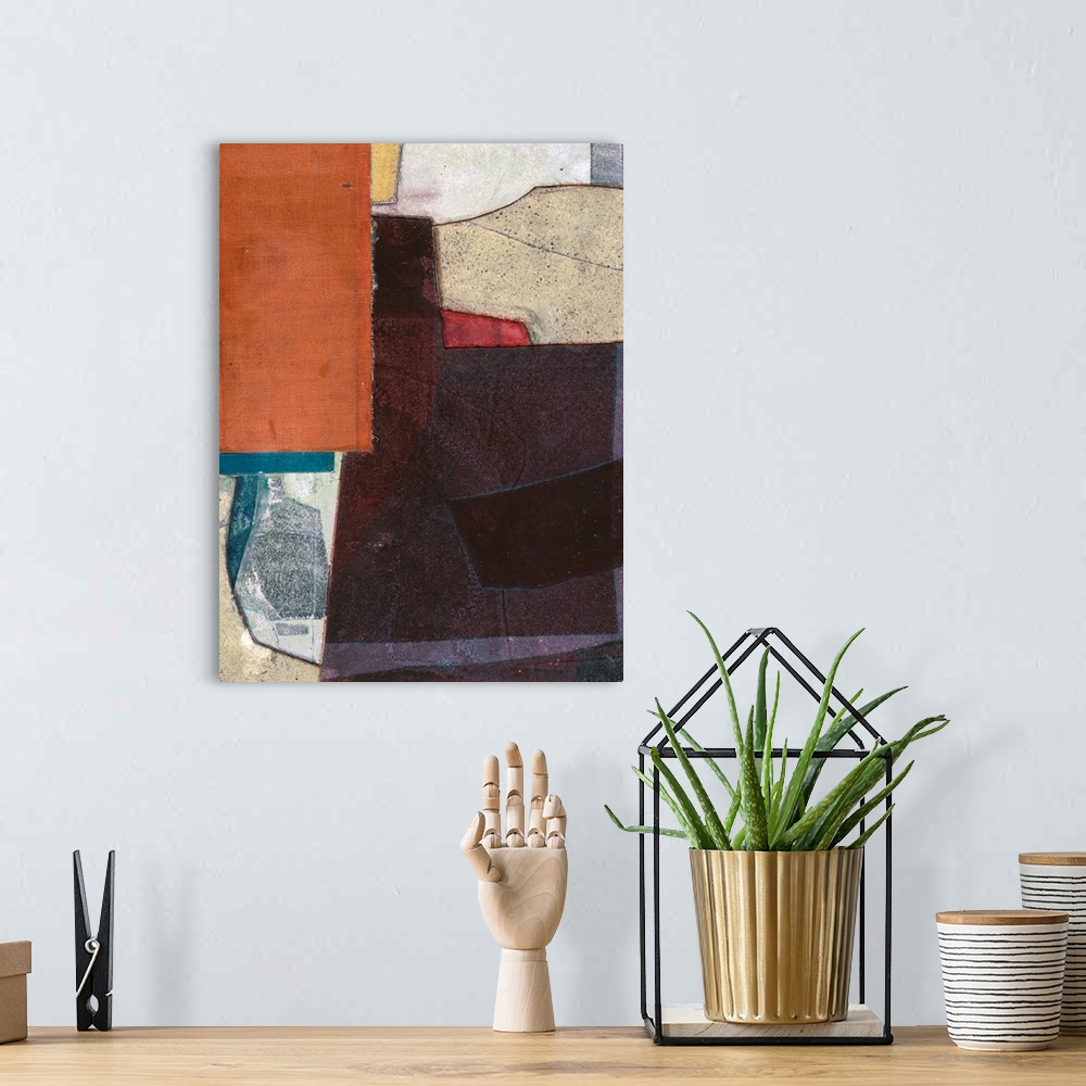 A bohemian room featuring Mid-Century Collage I