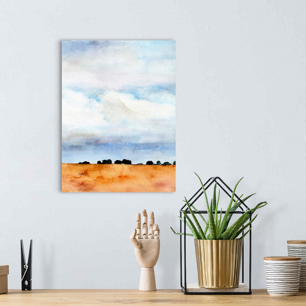 A bohemian room featuring Midwest Sky II