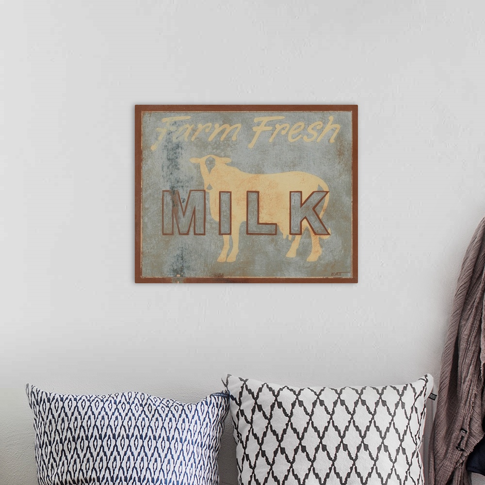 A bohemian room featuring Milk