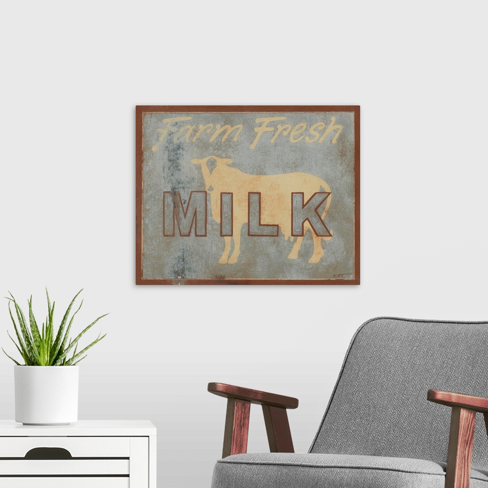 A modern room featuring Milk
