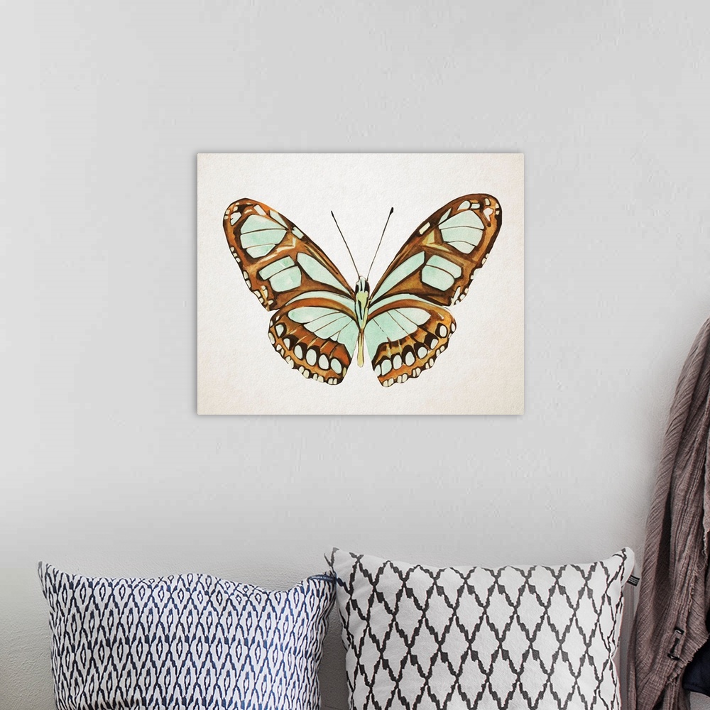 A bohemian room featuring Mint Butterfly I