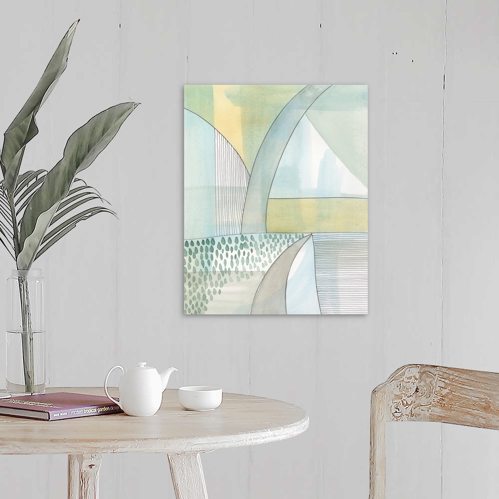 A farmhouse room featuring Mint Reflection II