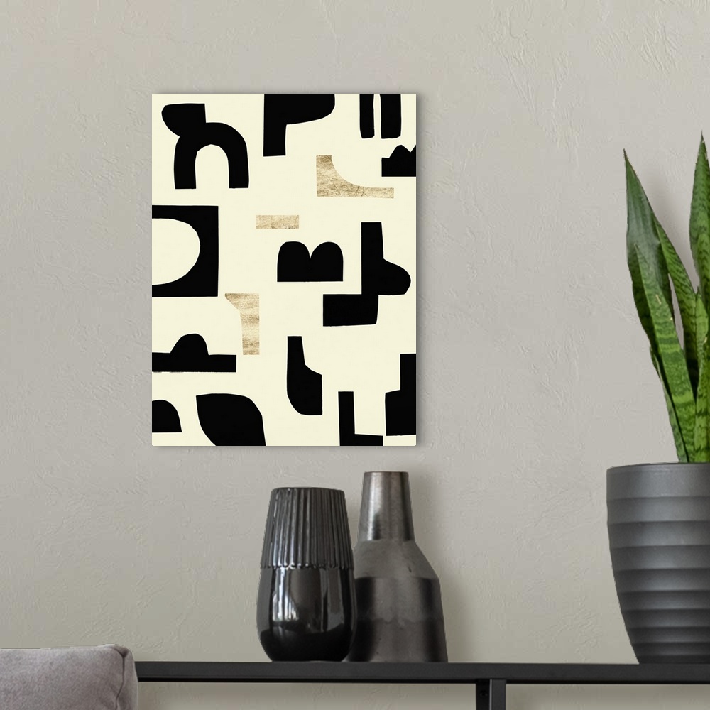 A modern room featuring Missing Pieces II