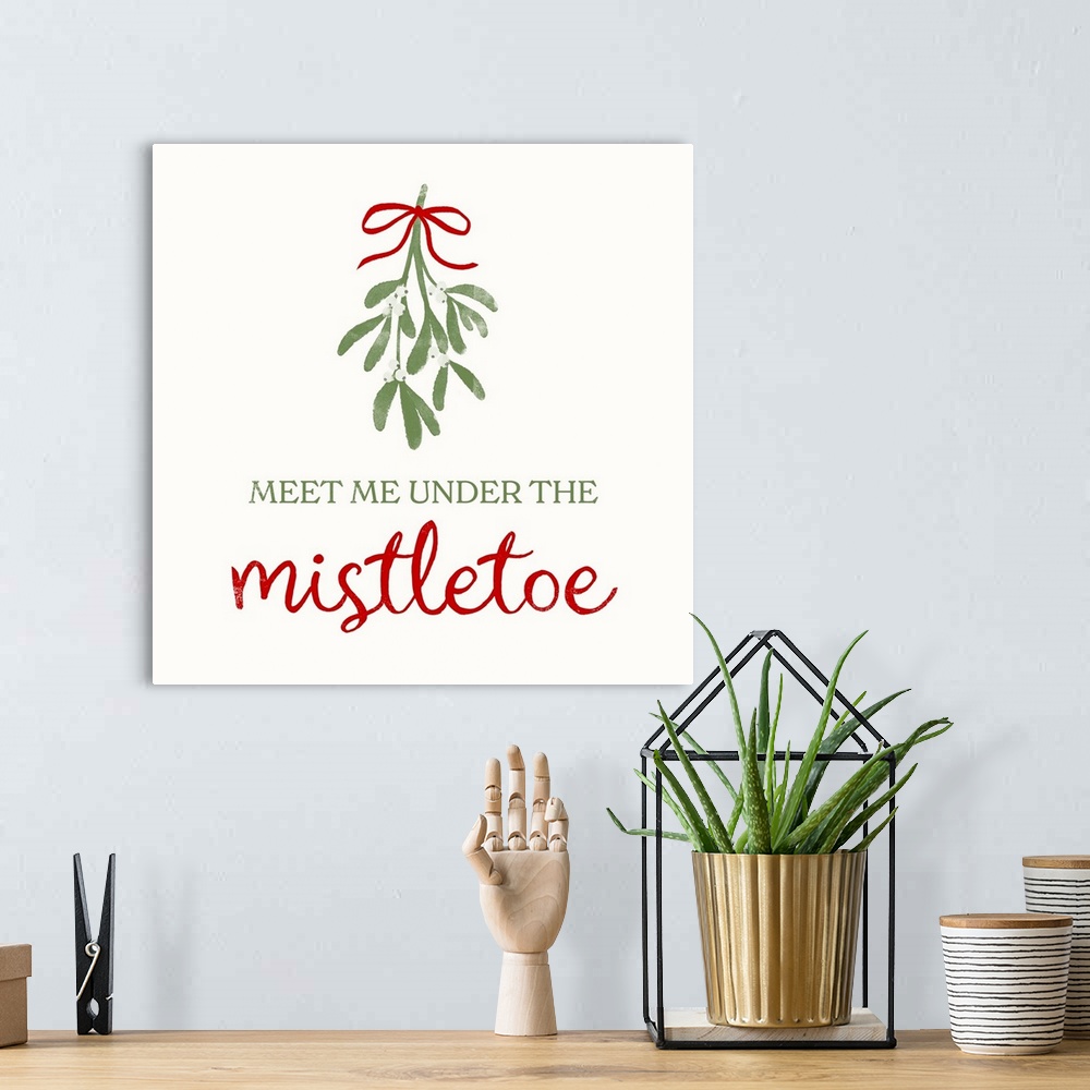 A bohemian room featuring Mistletoe Wishes I