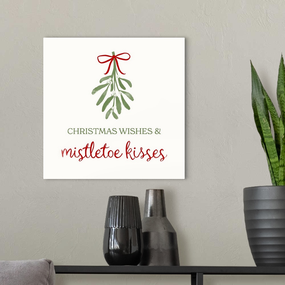 A modern room featuring Mistletoe Wishes II