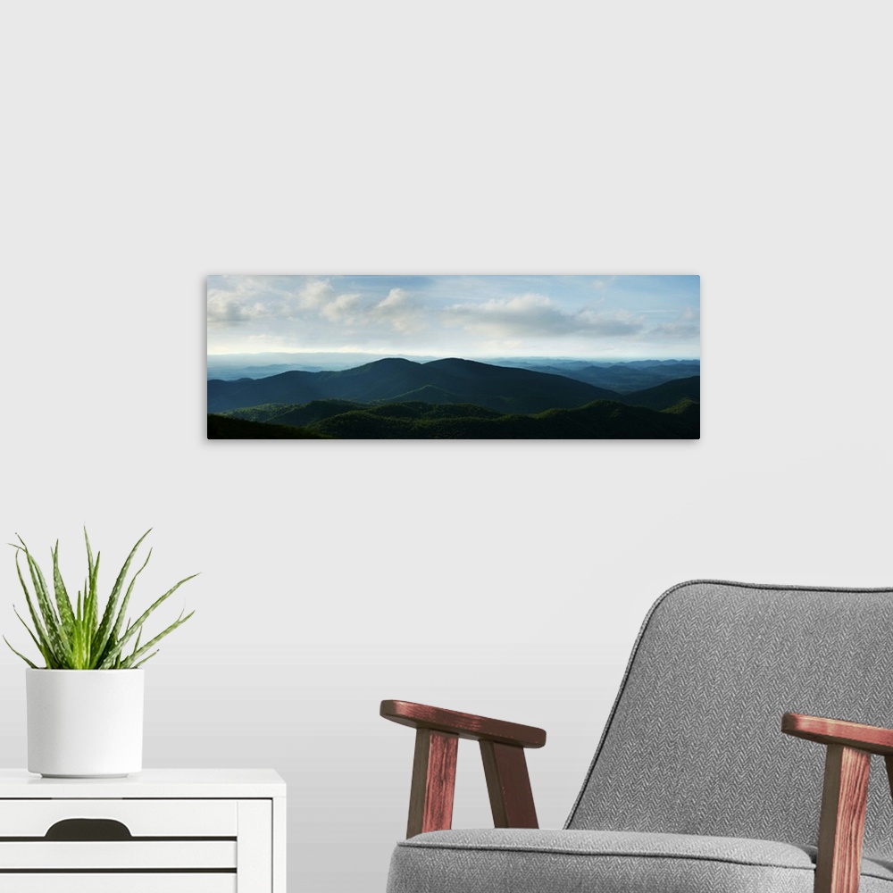 A modern room featuring Misty Mountains V