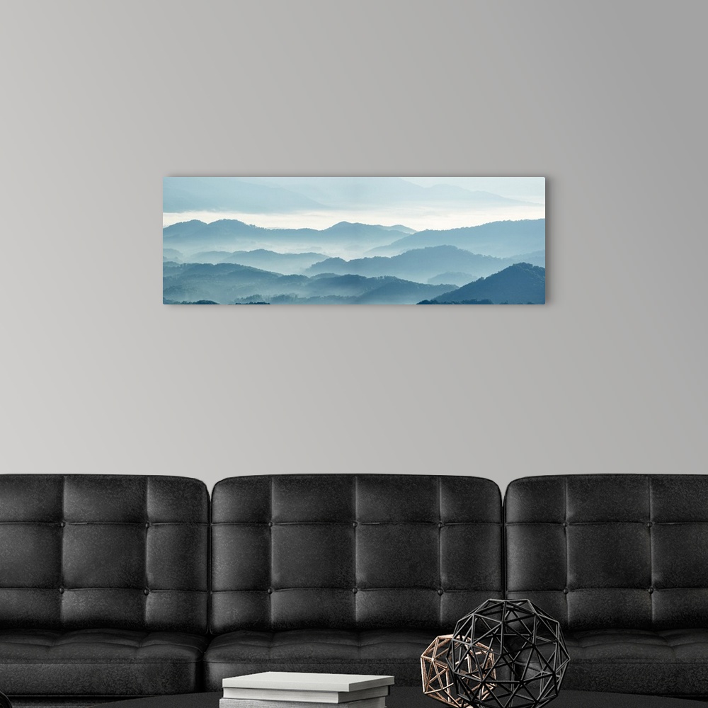 A modern room featuring Misty Mountains X