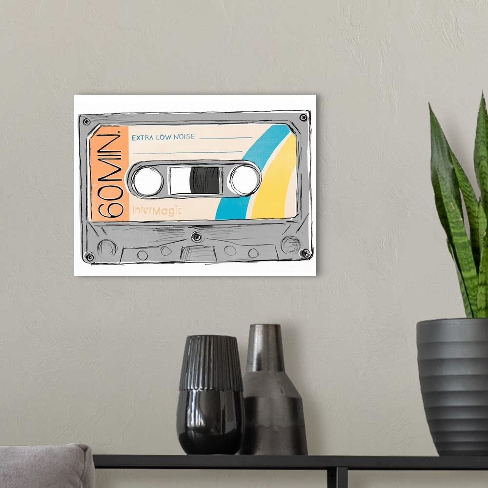 A modern room featuring Mix Tape IV