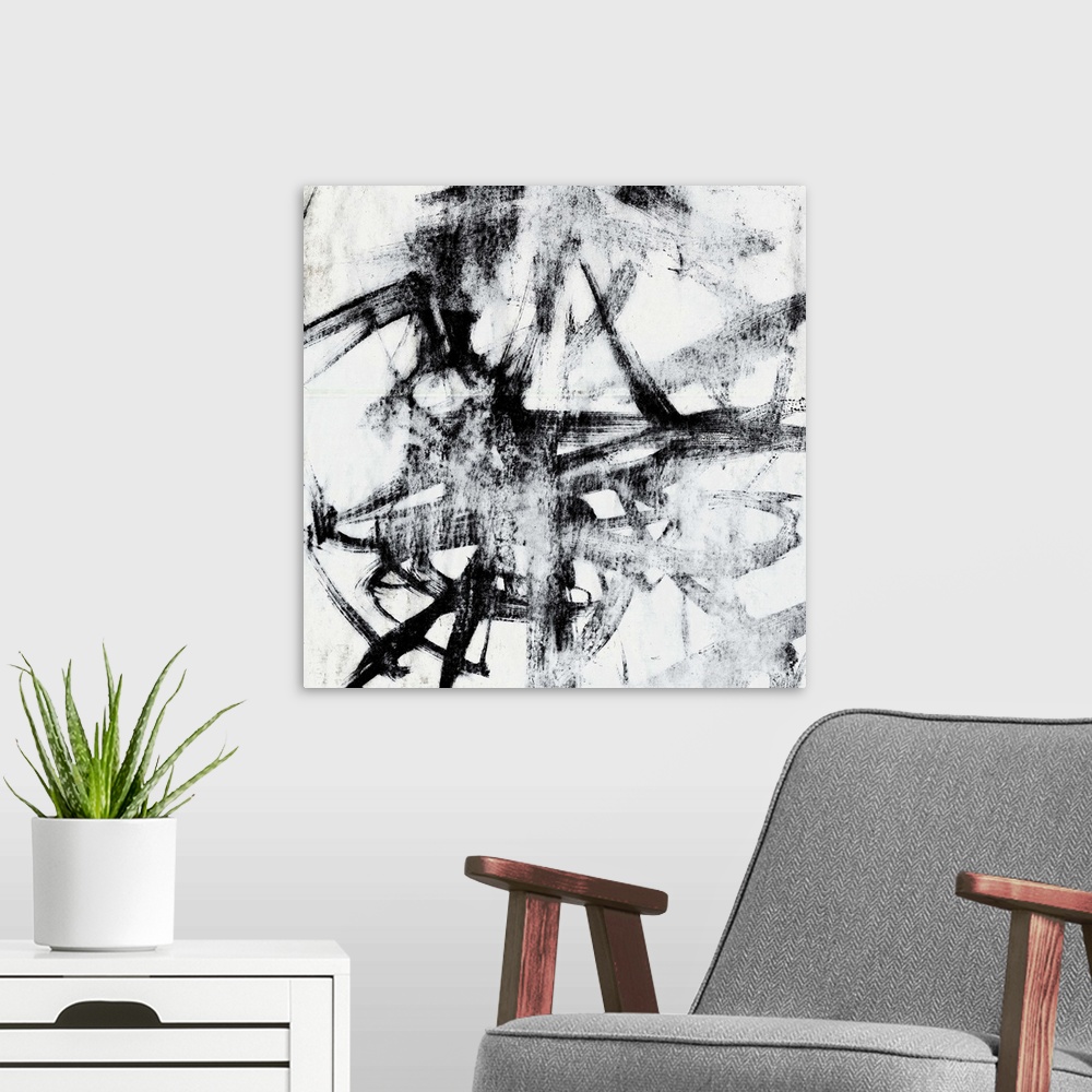 A modern room featuring Monotype Scribble II